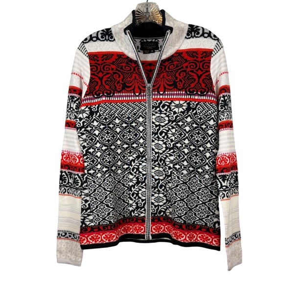 Icelandic Design 100% Merono Wool Sweater, Full Zip, Size Medium - Picture 1 of 9